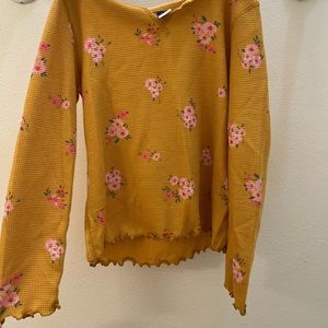 GIRLS M OLD NAVY FLORAL LONG SLEEVE